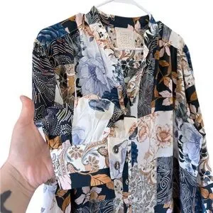 Johnny Was | Dresses | Johnny Was Jade Luna 0 Silk Floral Patchwork Dress |  Poshmark